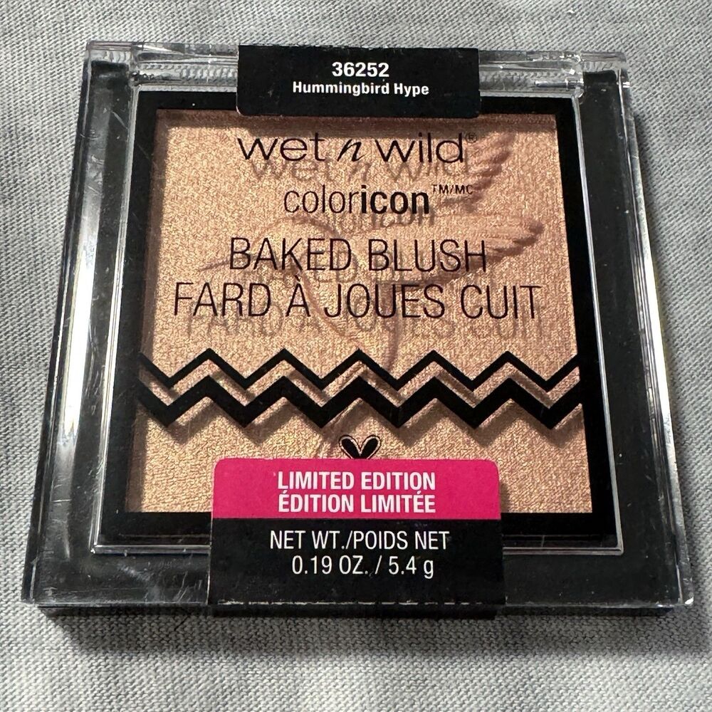 Wet N Wild Coloricon Baked Blush - Hummingbird Hype 36252 - Ltd Edition - NWOB